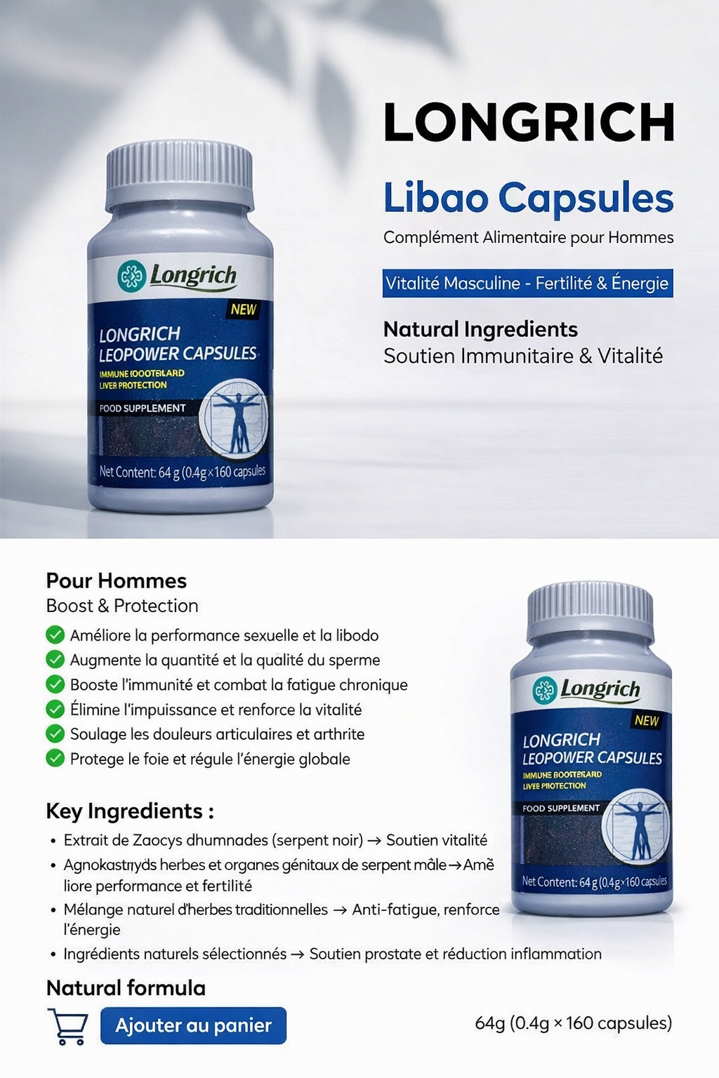 Libao pour Homme Virils